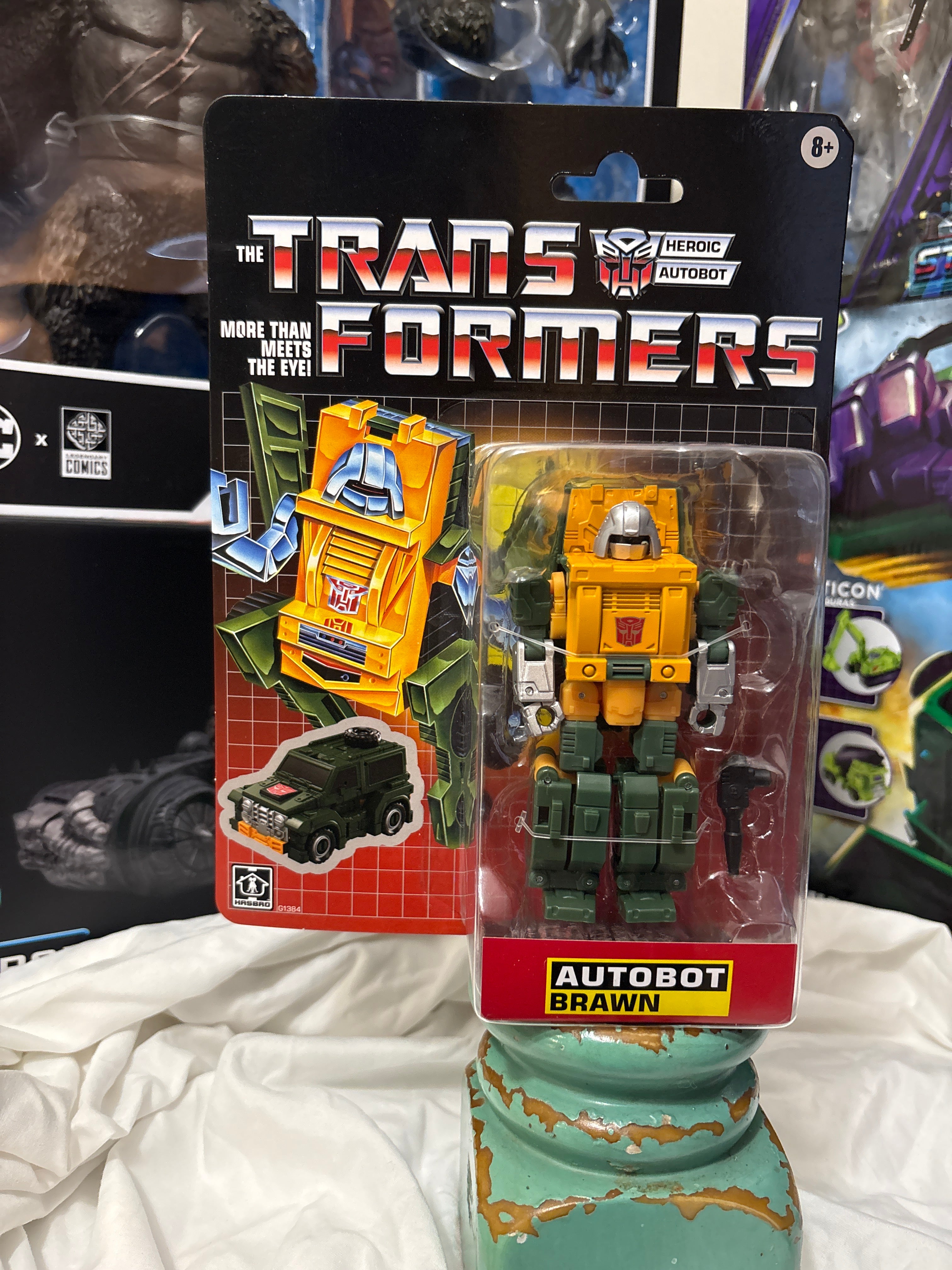 Transformers Brawn G1 Retro Collection Walmart Exclusive Sealed Card Action Figure NEW Hasbro