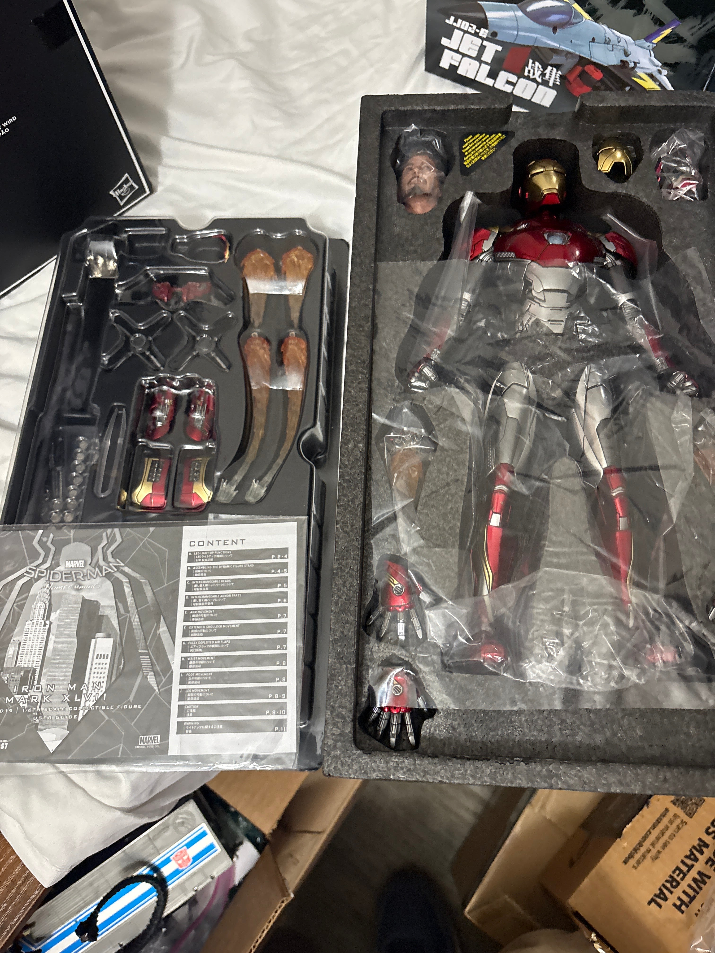 Hot Toys Iron Man Mark XLVII Diecast Spider-Man Homecoming 1/6 Scale Figure MMS427 NEW