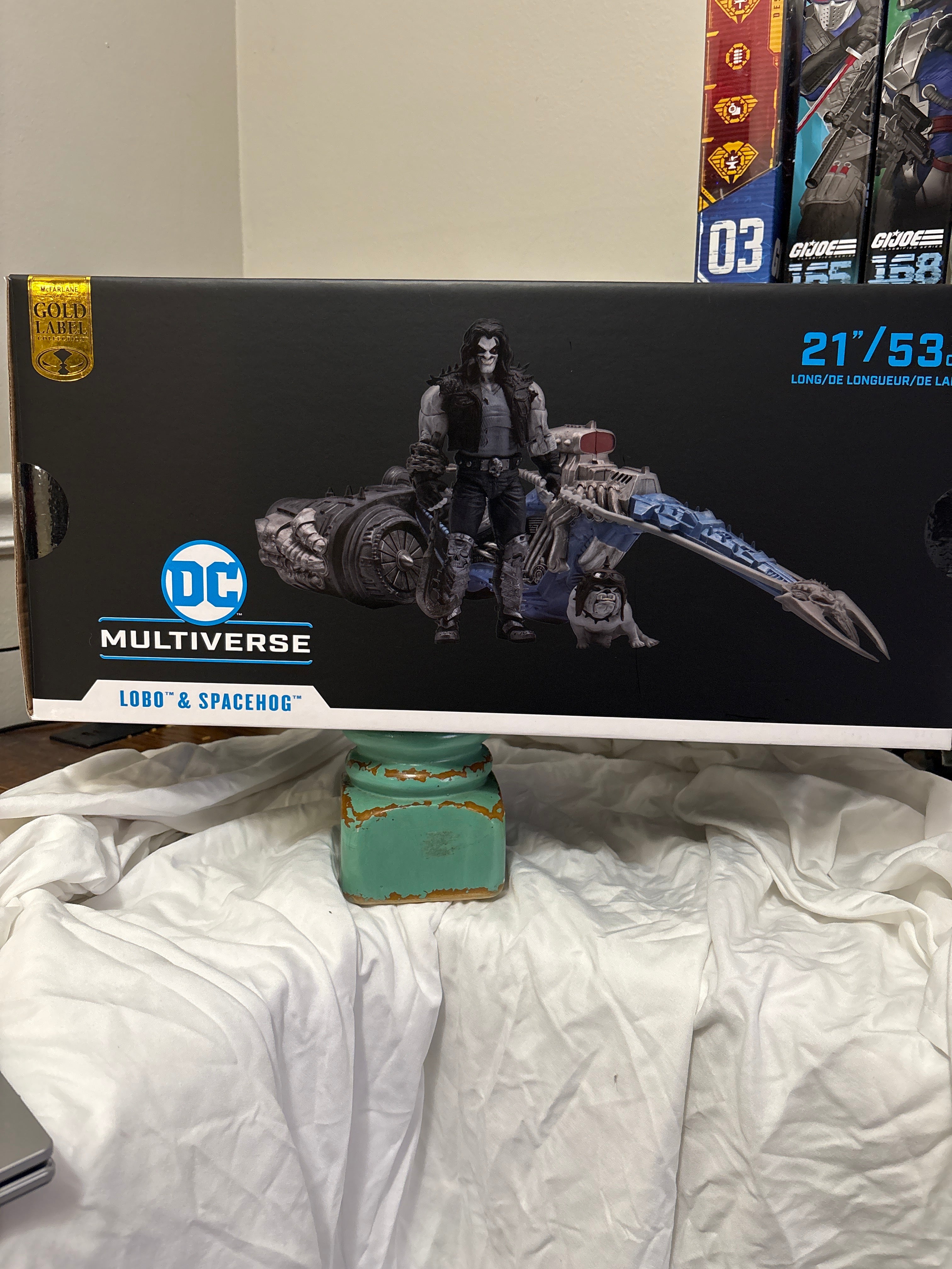 DC Multiverse Lobo with Spacehog Vehicle McFarlane Toys Complete Open Box