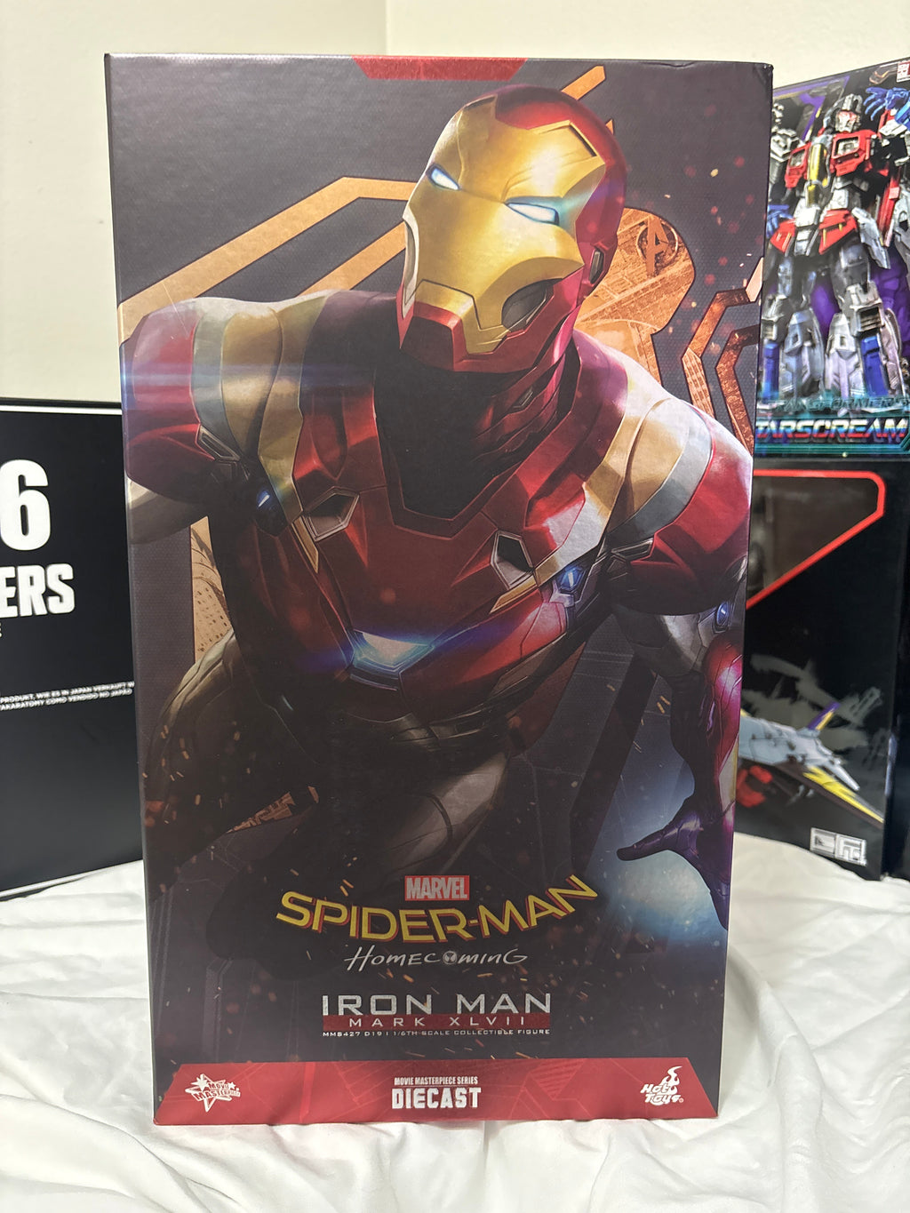 Hot Toys Iron Man Mark XLVII Diecast Spider-Man Homecoming 1/6 Scale Figure MMS427 NEW