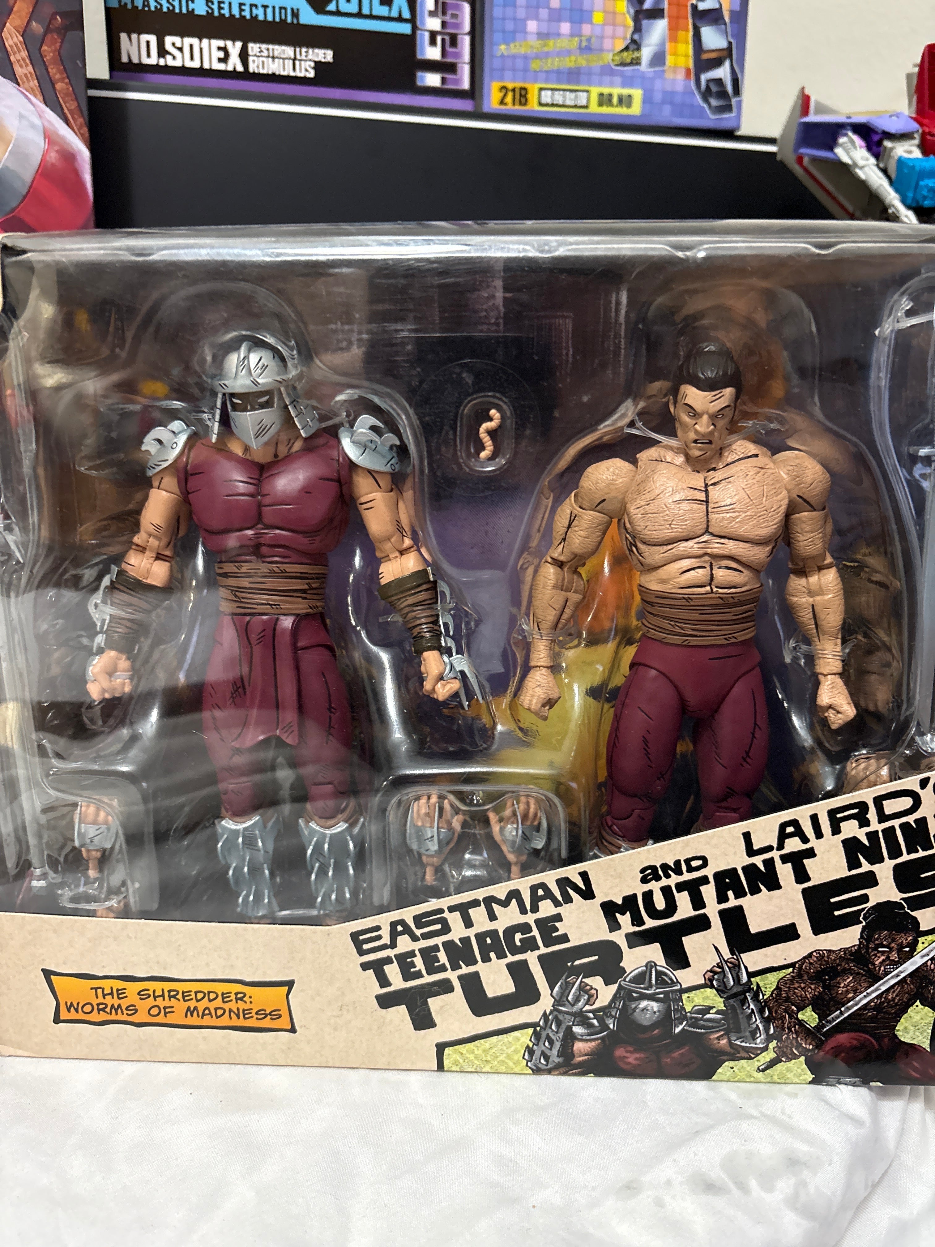 TMNT Eastman & Laird The Shredder Worms of Madness 2-Pack NECA Target Exclusive NIB